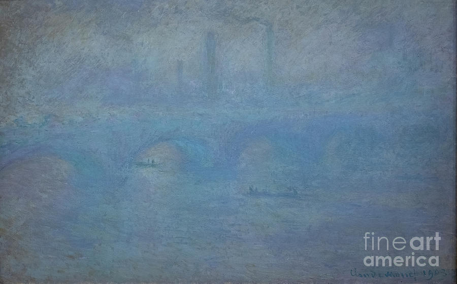 Waterloo Bridge, Effect Of Fog, 1903 By Claude Monet Painting by Claude Monet
