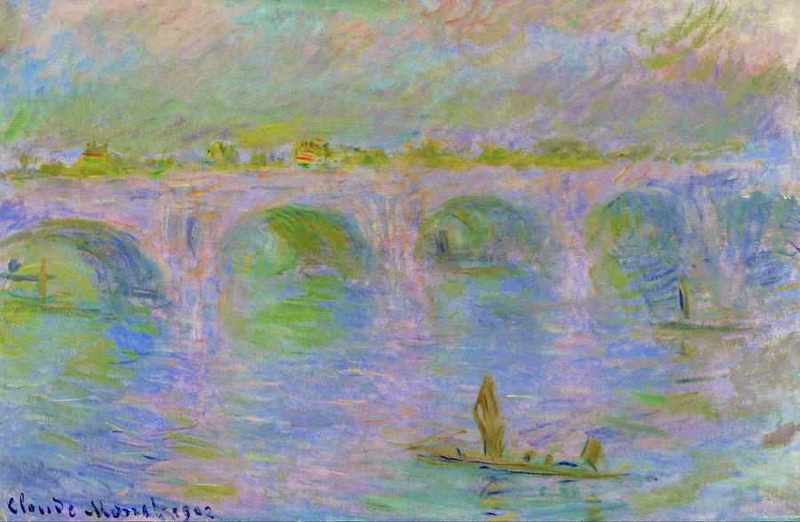 Claude Monet Painting - Waterloo Bridge in London - Digital Remastered Edition by Claude Monet
