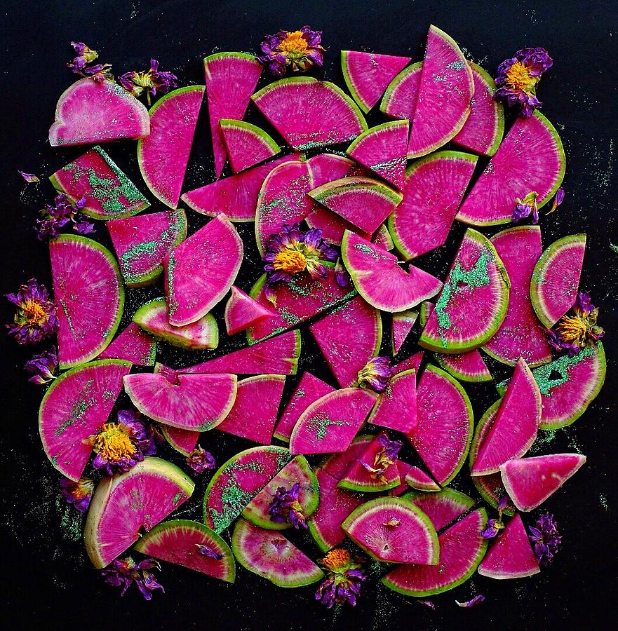 Watermelon Radish Edges by Sarah Phillips Watermelon Radish Edges by Sarah Phillips