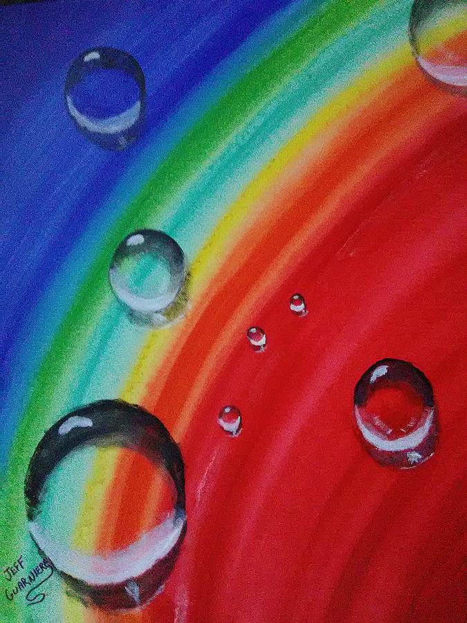 Watermelon Rainbow Raindrop Surprise Painting By Jeffrey Guarniere