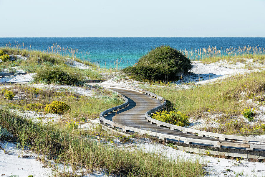 WaterSound Beach Dune Boardwalk Photograph by Kurt Lischka - Fine Art ...