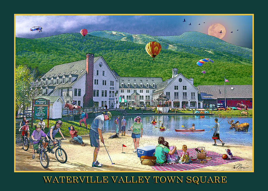 Waterville Valley Summer Digital Art by Nancy Griswold