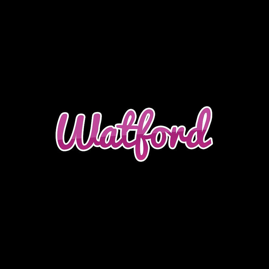 Watford #Watford Digital Art by TintoDesigns