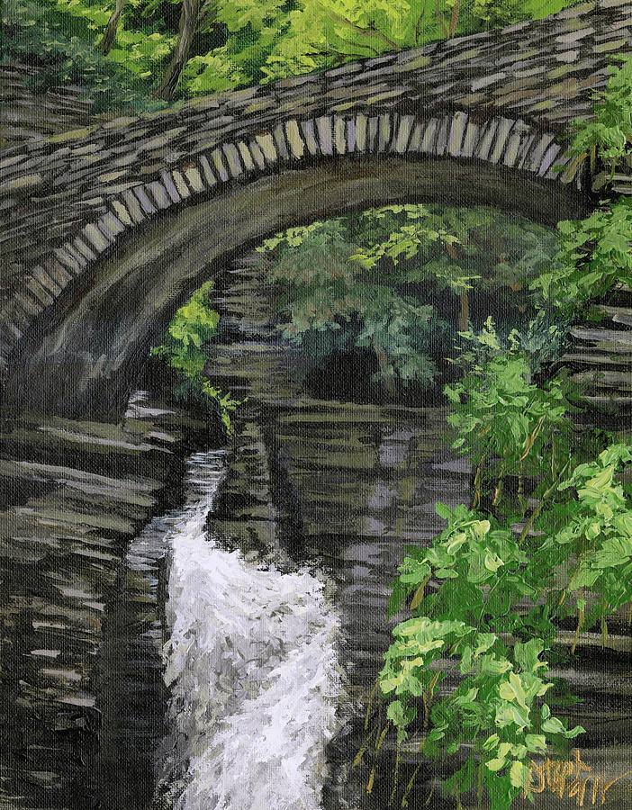 Bridge Painting - Watkins Glen by Steph Moraca