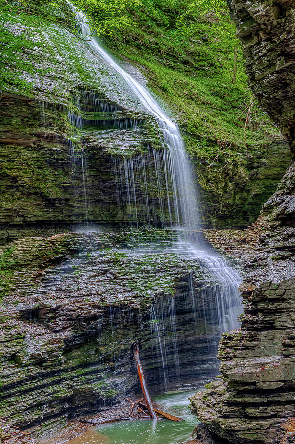 Waterfall Photograph - Watkins Glen Waterfall #5 by Donald Lanham