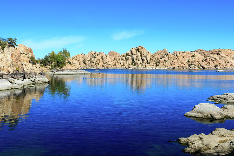 Watson Lake and Rock Formations Photograph by Dawn Richards