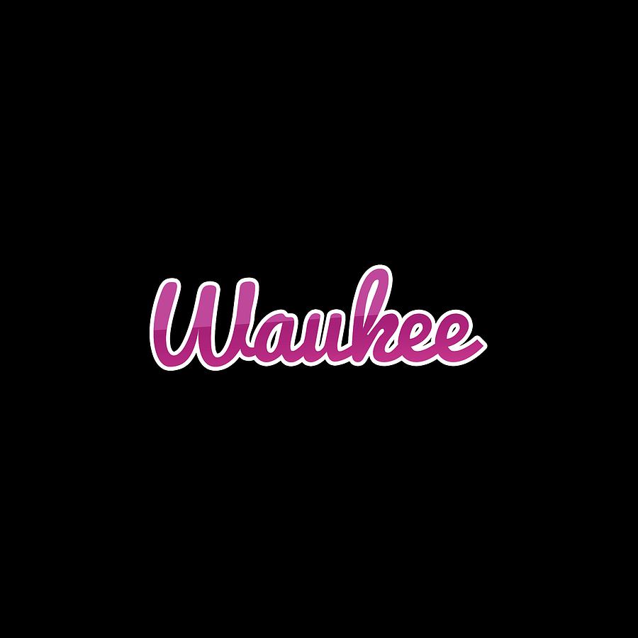 Waukee #Waukee Digital Art by TintoDesigns