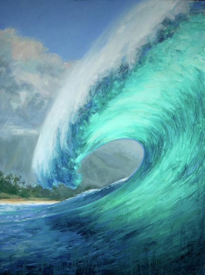 Wave Painting - Wave by Jenifer Prince