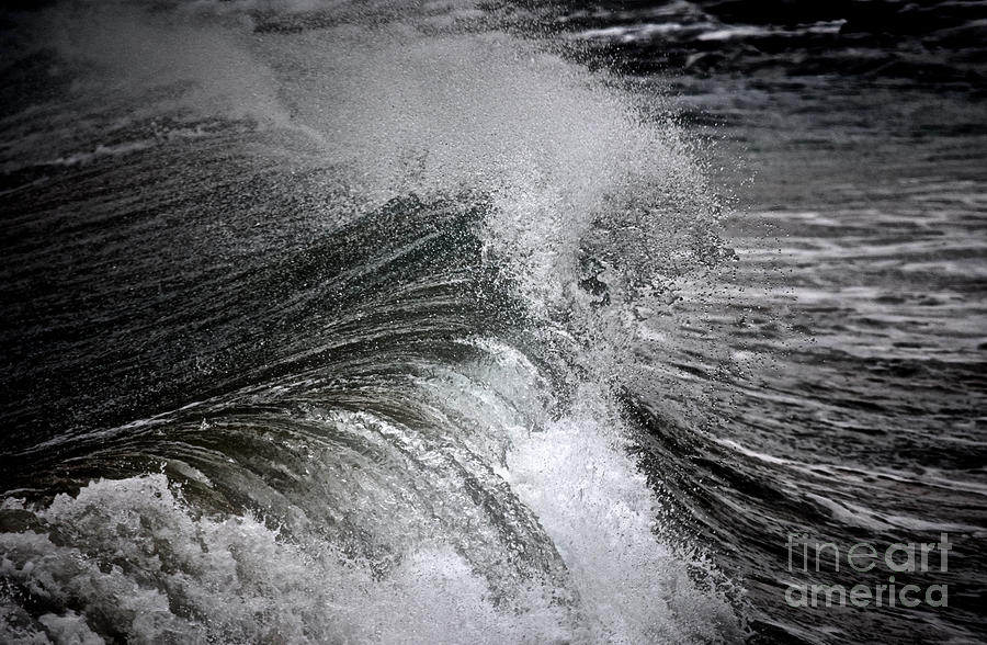 Wave of Turmoil Photograph by Debra Banks