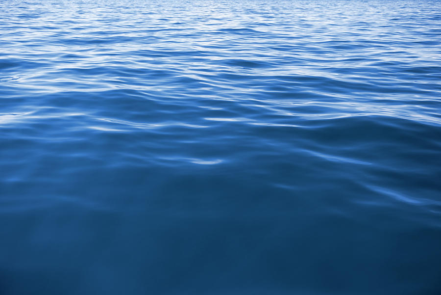 Wave Texture Background - Deep Blue Xxxl Photograph by 4fr