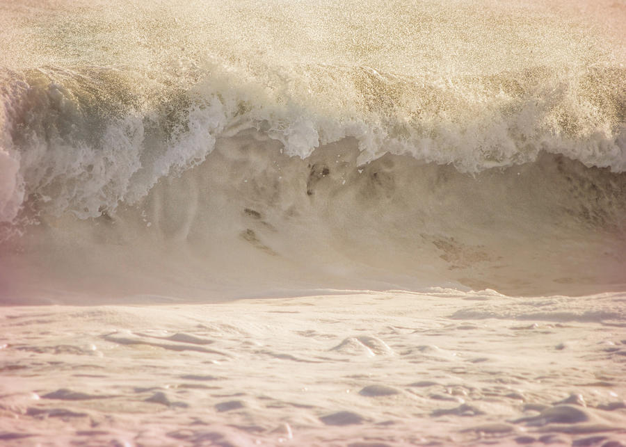 Wave With Undertow in the Atlantic Photograph by Cordia Murphy