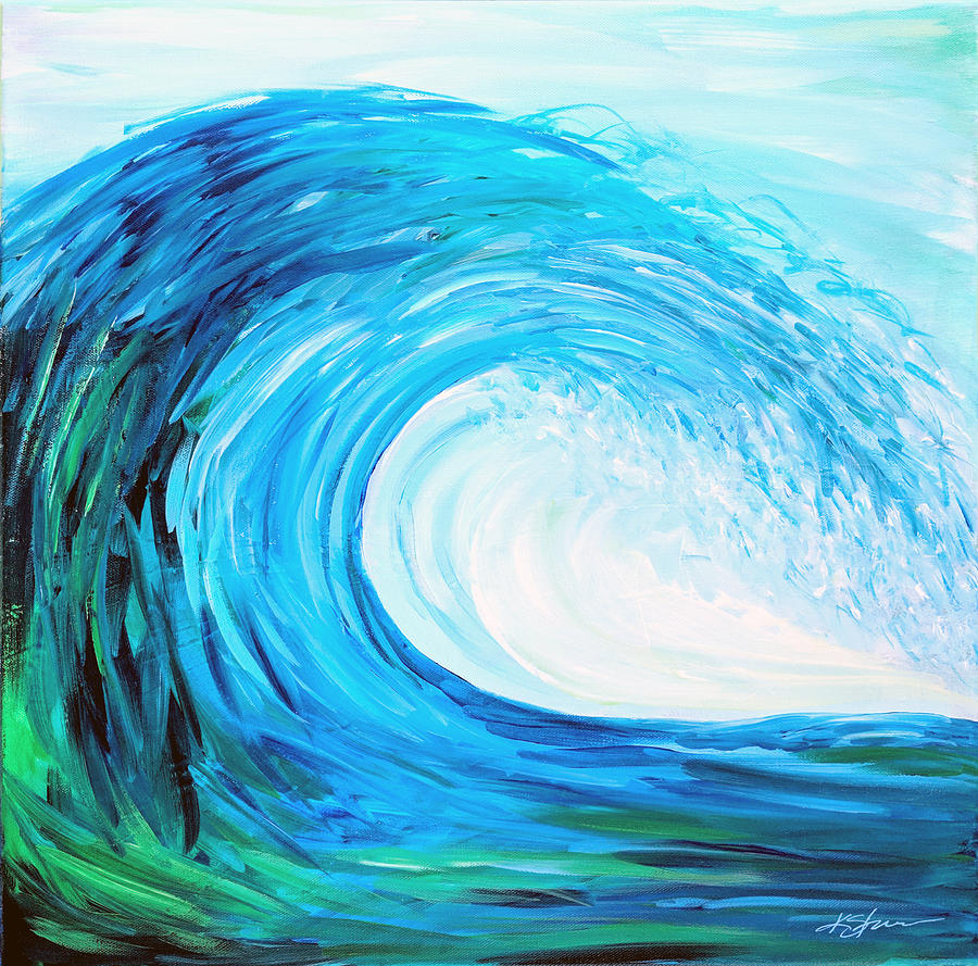 Wave1 Painting by Kathy Sturr - Fine Art America