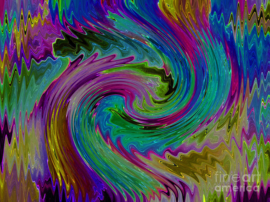 Abstract Photograph - Waves Abstract 1 by Kelly Council Abstract Photograph - Waves Abstract 1 by Kelly Council
