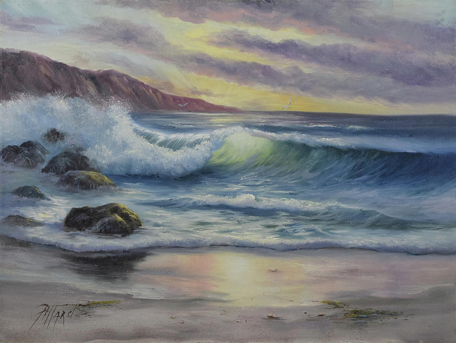 Seacoast Sunrise Painting by Lynne Pittard