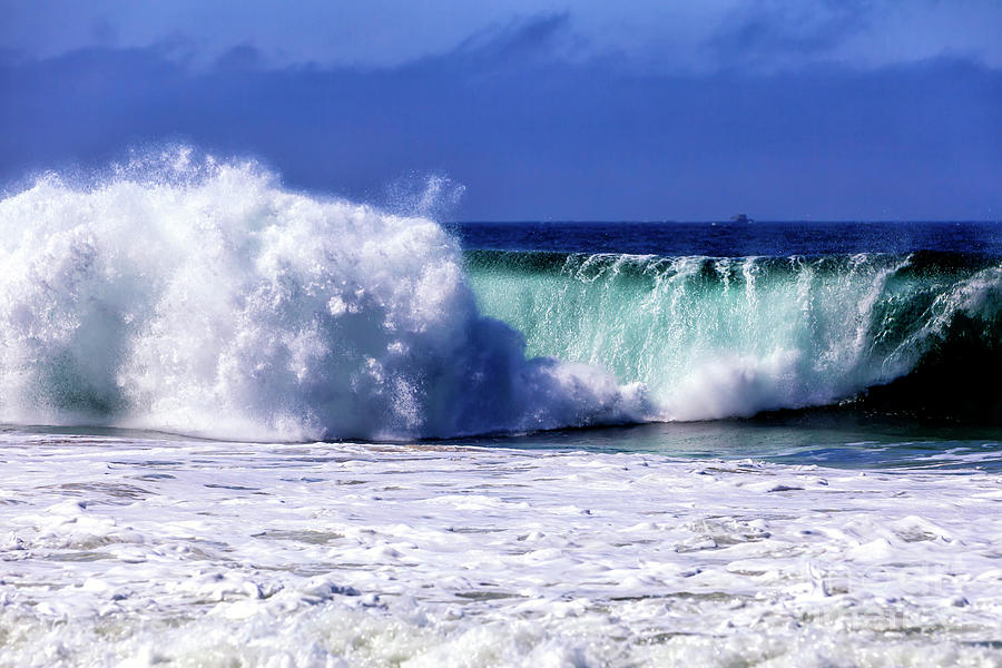 Waves at Zuma Beach Malibu by John Rizzuto