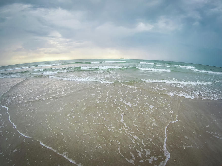 Waves Crashing On Wrightsville Beach Before The Storm Photograph by Alex Grichenko