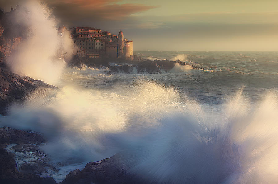Waves Explosion Photograph by Paolo Lazzarotti