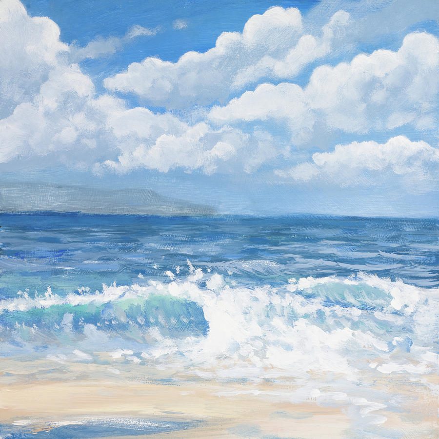 Waves I Painting by Kingsley | Fine Art America