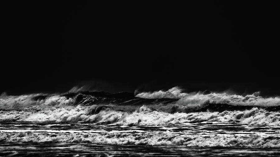 Waves In Black And White 22 Photograph by Jorg Becker