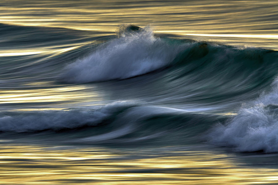 Waves In Evening Light Photograph by Bodo Balzer