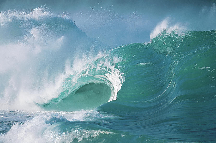 Waves, North Shore Of Oahu, Hawaiian Photograph by Digital Vision.