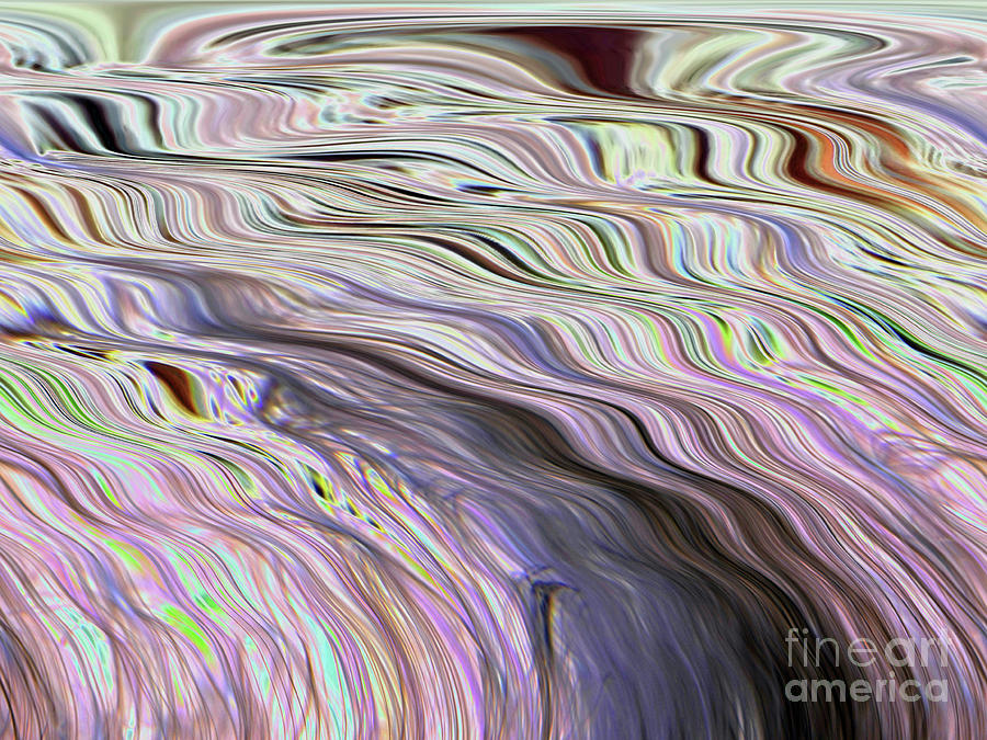 Waves Of Color Digital Art by D Hackett
