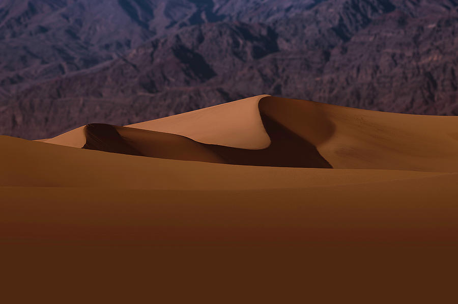 Waves Of Sand At Mesquite Flat Dunes Photograph