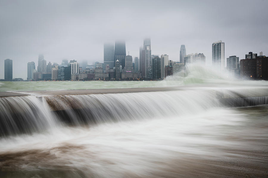 Waves of the Windy City Photograph by Josh Eral