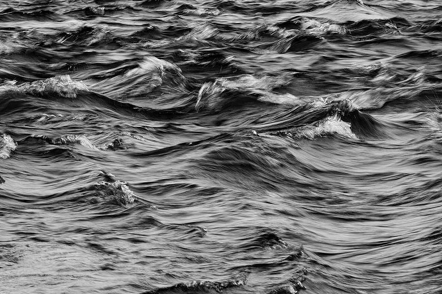 Waves on the Delaware Photograph by Dawn J Benko