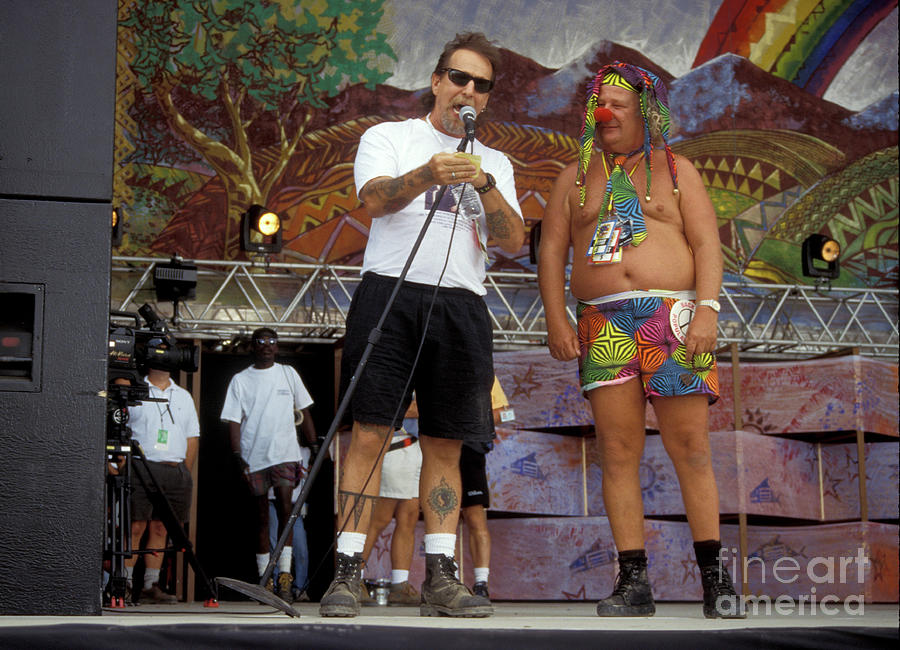 Musician Photograph - Wavy Gravy on Stage at Woodstock 94 by Concert Photos