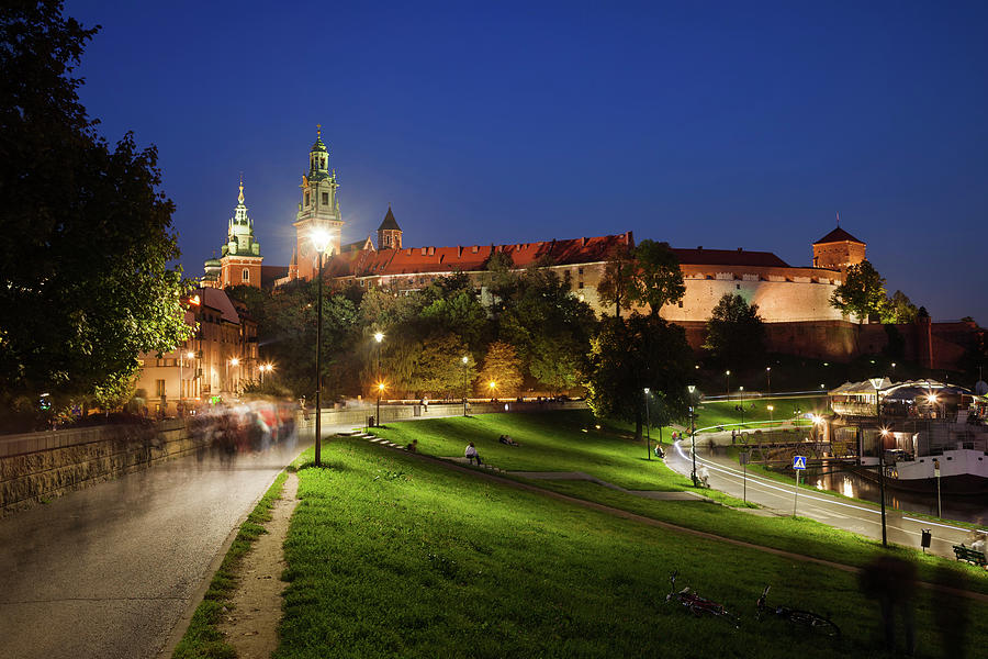 Wawel Castle at Night in Krakow Photograph by Artur Bogacki - Fine Art ...