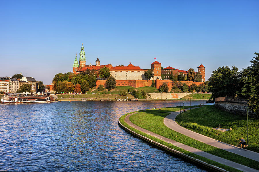 Wawel Royal Castle at Vistula River in Krakow Photograph by Artur Bogacki
