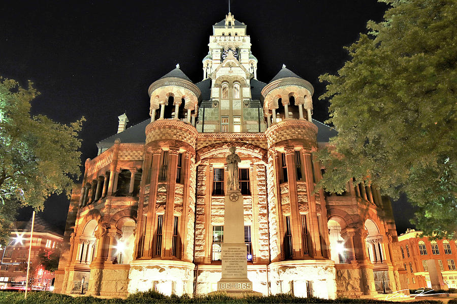 Waxahachie Courthouse Photograph by Tim Kuret
