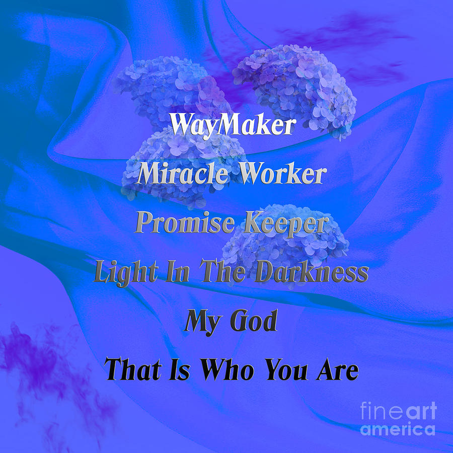 Abstract Mixed Media - Waymaker-promise Keeper by Beverly Guilliams