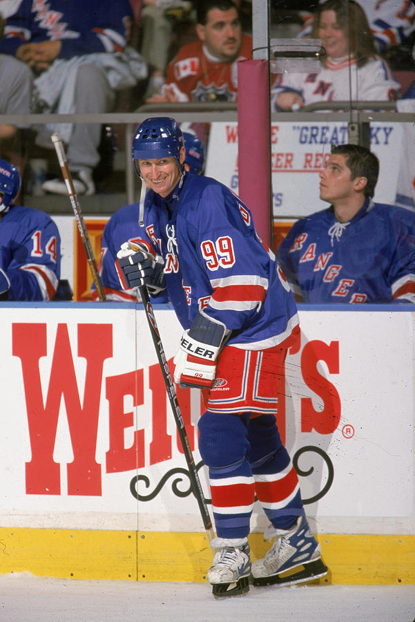 Wayne Gretzky On The Ice For The Last Photograph by J Mcisaac