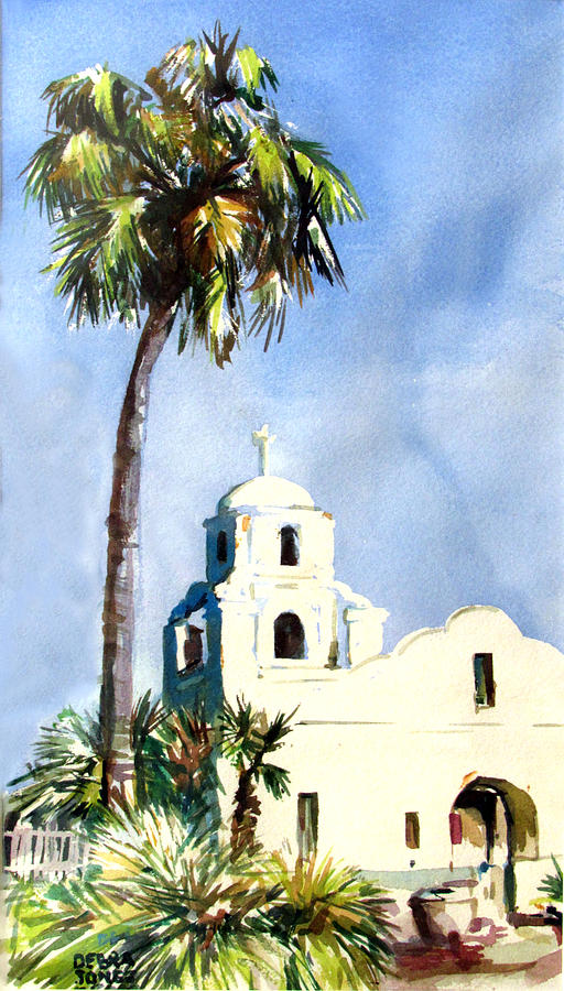 Scottsdale Painting - Scottsdale Church by Debra Jones