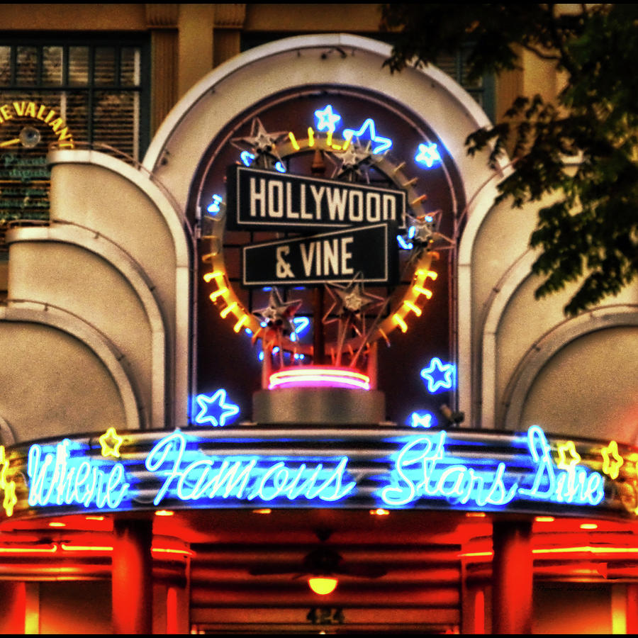 Magic Photograph - WDW Lets Dine With The Stars At Hollywood And Vine Signage SQ Format by Thomas Woolworth
