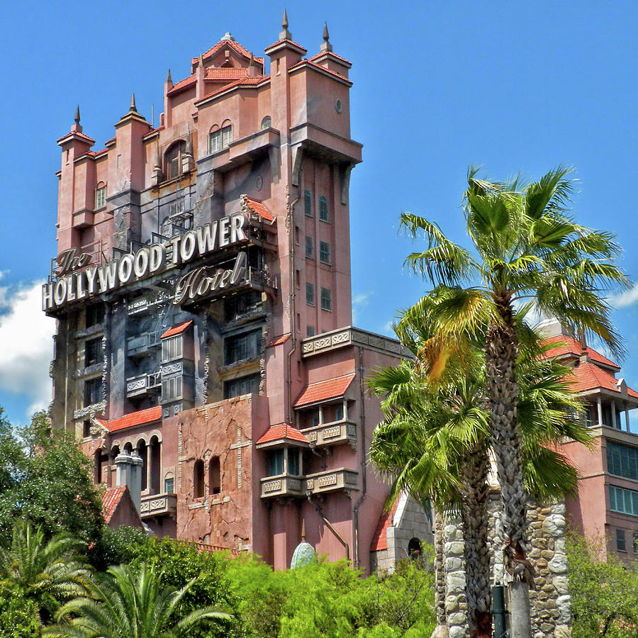 Magic Photograph - WDW Tower Of Terror SQ Format by Thomas Woolworth