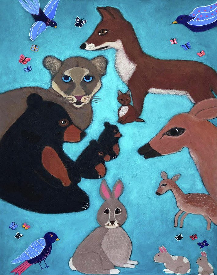 We Are Family Painting by Sue Gurland