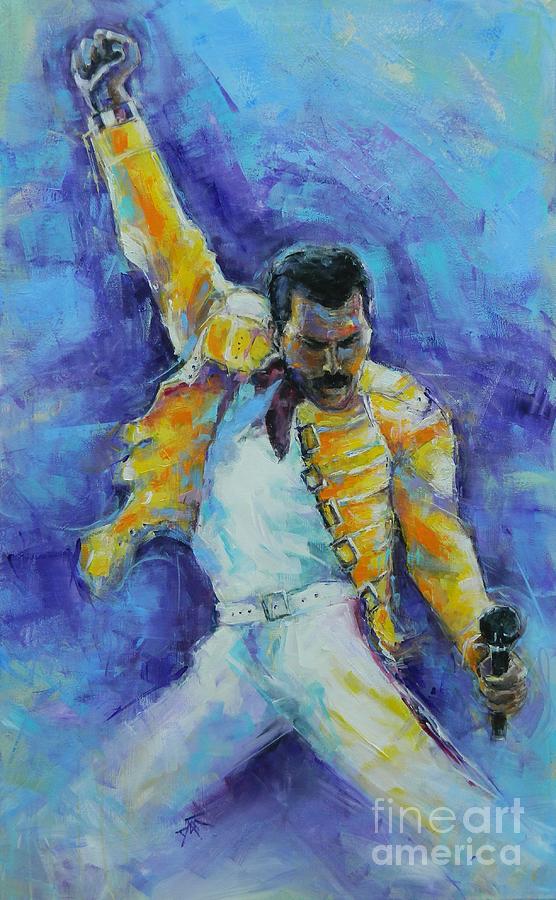 Queen Painting - We Are The Champions by Dan Campbell
