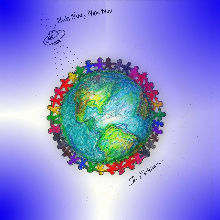 We Are The World Mixed Media by Denise F Fulmer