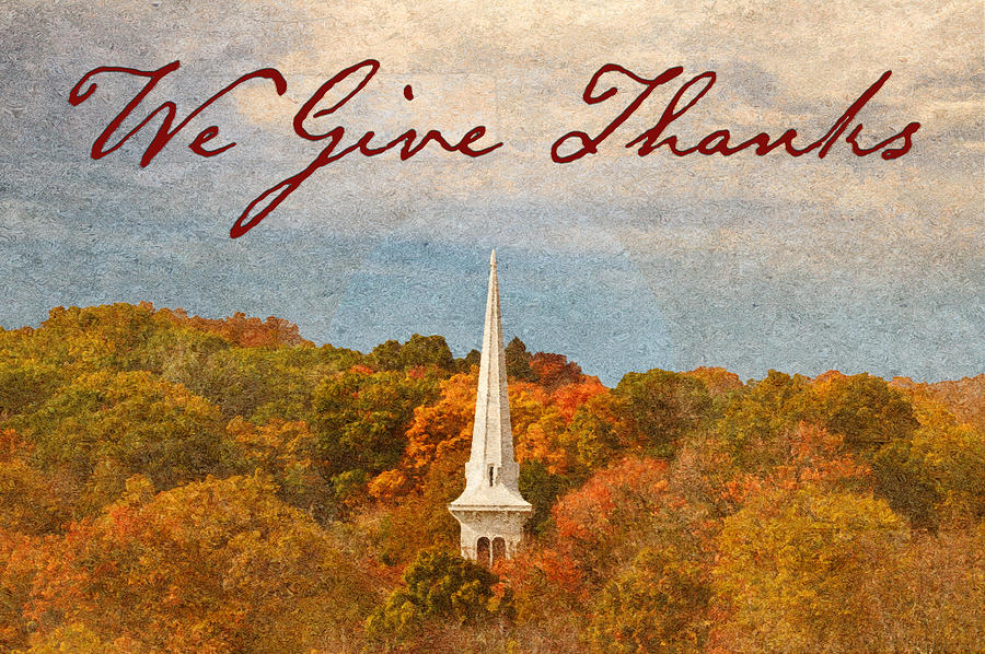 Thanksgiving Photograph - We Give Thanks by Andrea Swiedler