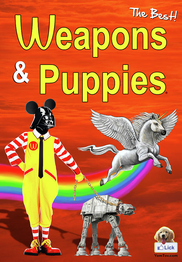 Weapons and Puppies Supersonic Painting by Yom Tov Blumenthal