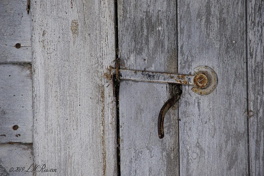Weathered Photograph - Weathered Lift Latch Detail by Images Undefined Weathered Photograph - Weathered Lift Latch Detail by Images Undefined
