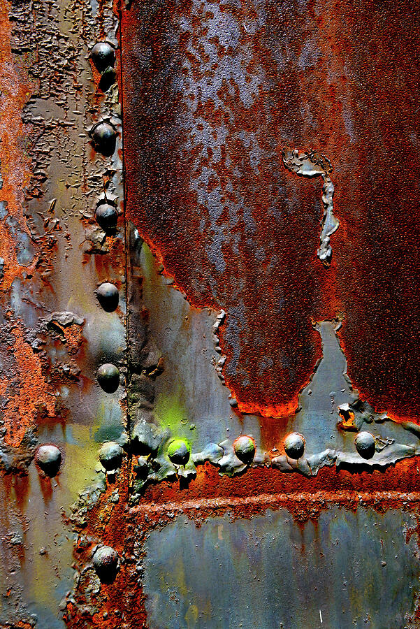 Train Photograph - Weathered and Rusted Railroad Car by Paul W Faust - Impressions of Light