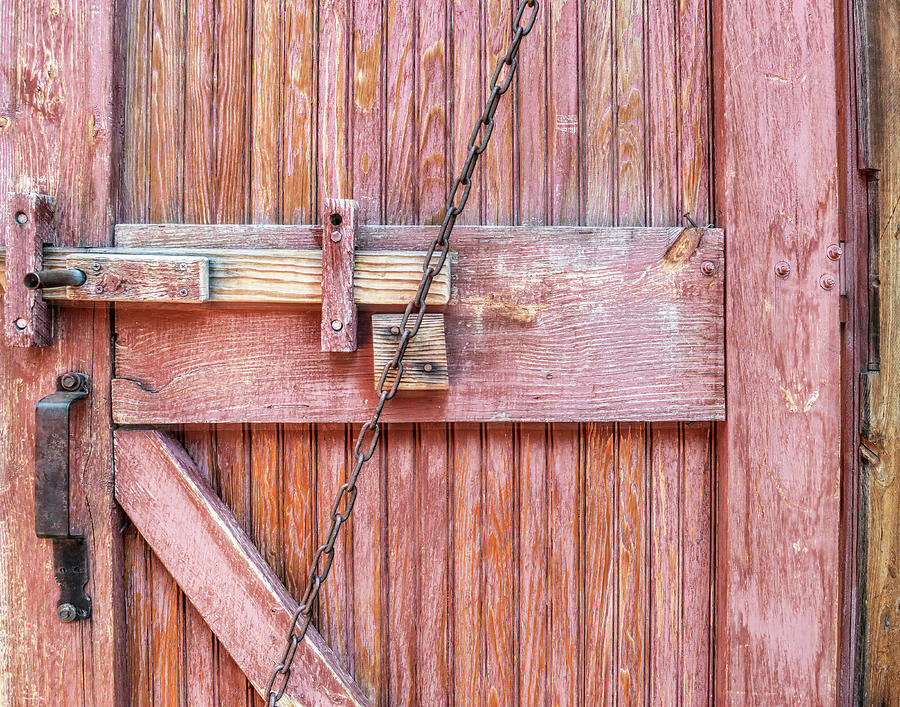 Weathered And Worn Barn Door Photograph by Ann Powell