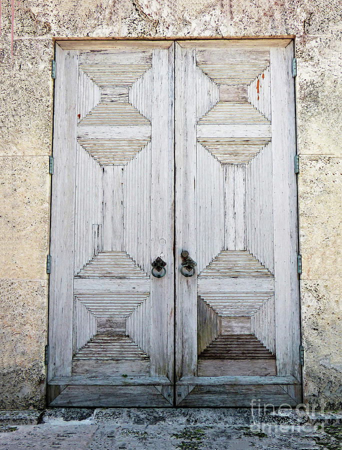 Weathered Carved Door 300 Photograph