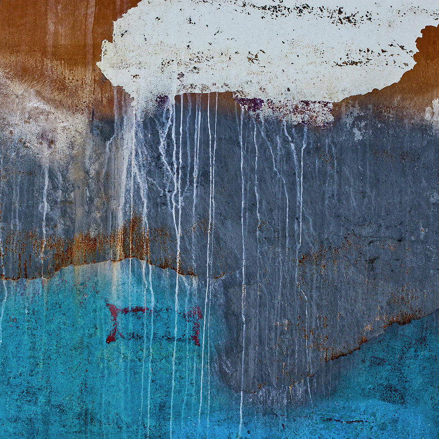 Abstract Photograph - Weathered Paint Detail by Carol Leigh