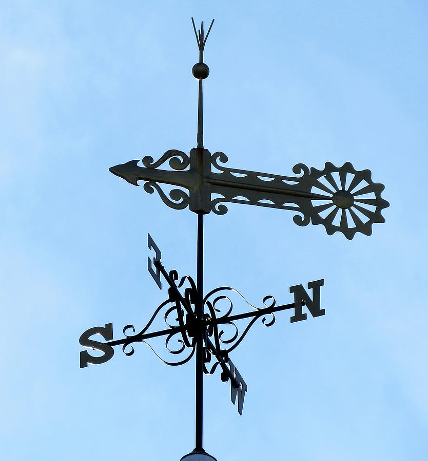 Weathervane Atop a Church in Grafton, Vermont Photograph by Linda Stern