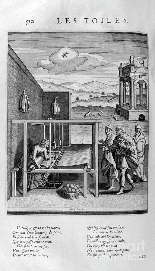 Weaver, 1615. Artist Leonard Gaultier Drawing by Print Collector